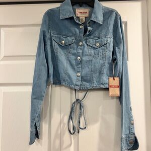 Denim crop top